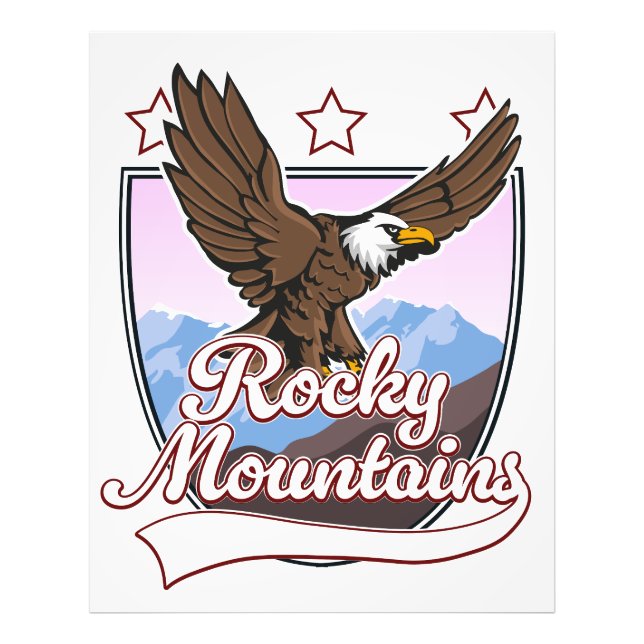 Rocky mountains logotyp fototryck (Framsidan)