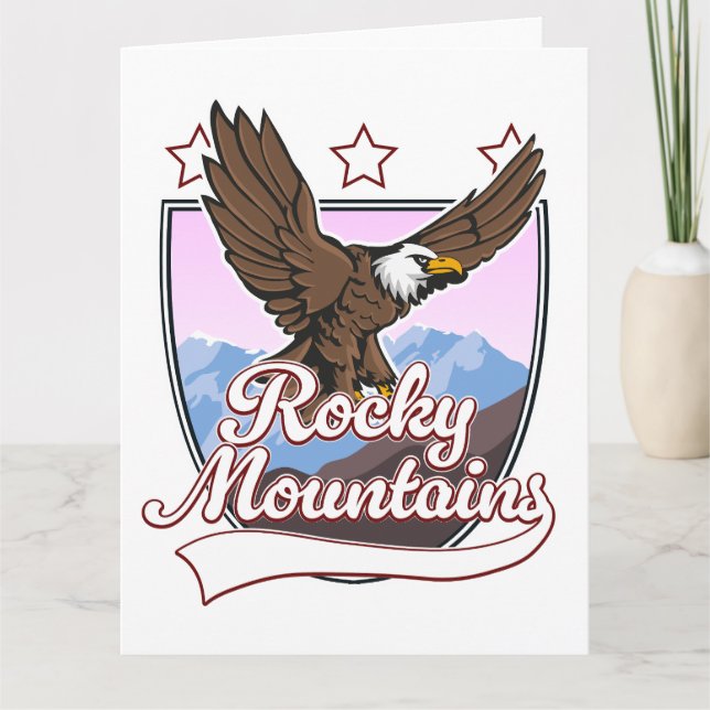 Rocky mountains logotyp kort (Framsida)
