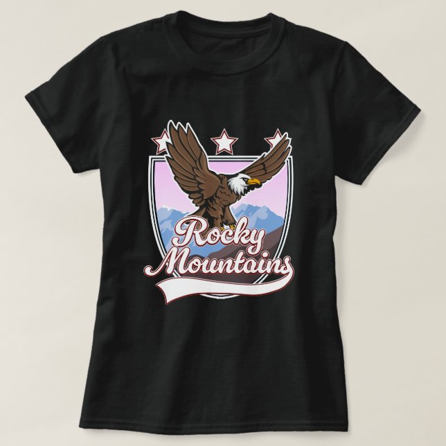 Rocky mountains logotyp t shirt (Design framsida)