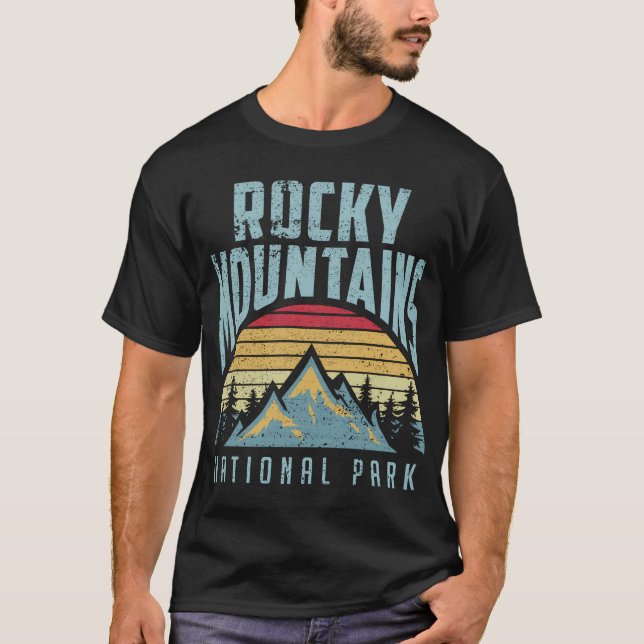 Rocky mountains nationalpark Colorado T Shirt (Framsida)