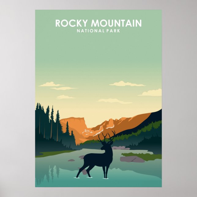 Rocky mountains nationalpark poster (Framsidan)