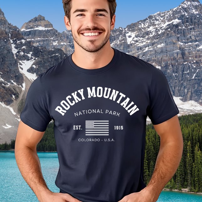 Rocky Mountains – Nature Travel Souvenir Design T Shirt (Skapare uppladdad)