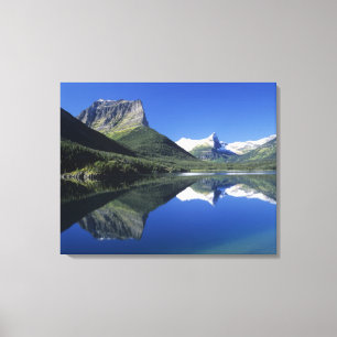 Rocky mountains reflekterad på den Sanktt Mary Canvastryck