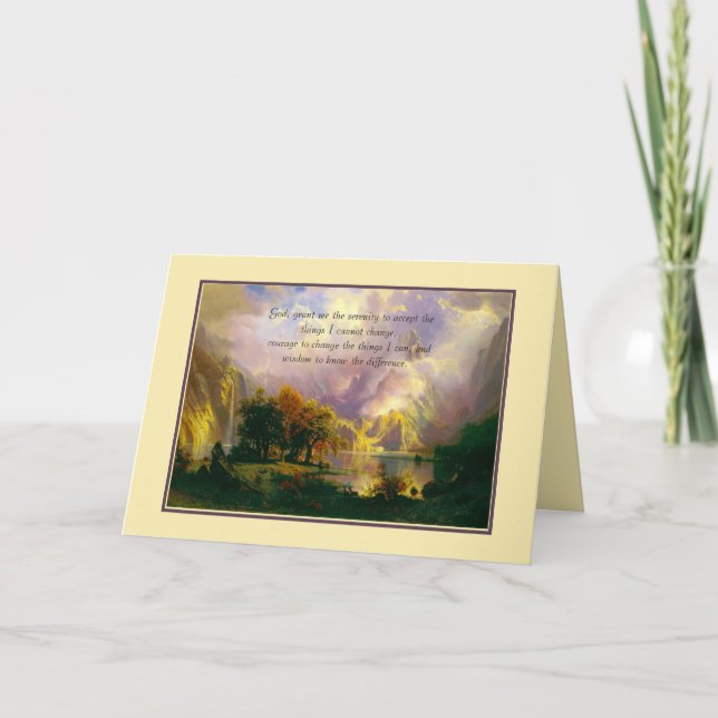 Rocky mountains Sereity prayer Kort (Framsida)