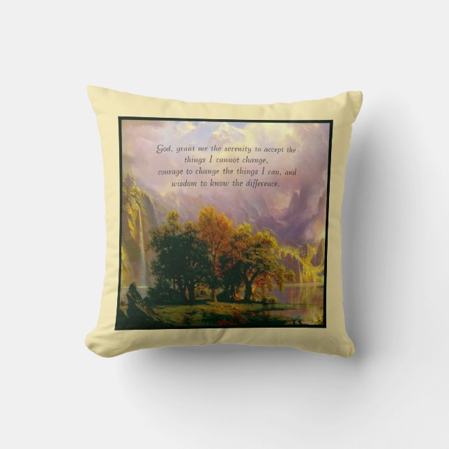 Rocky mountains Sereity prayer Kudde (Framsida)