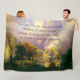 Rocky mountains serenity bön filt täcke