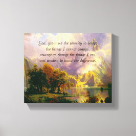 Rocky mountains serenity prayer canvastryck