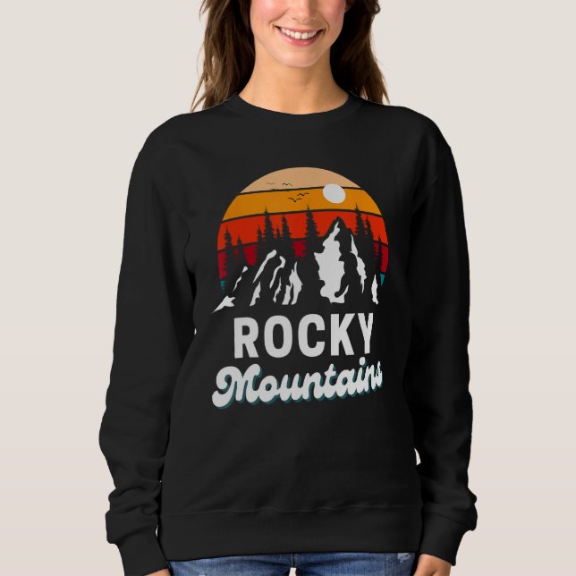 Rocky mountains utomhusbruk, Retro Souven T Shirt (Framsida)