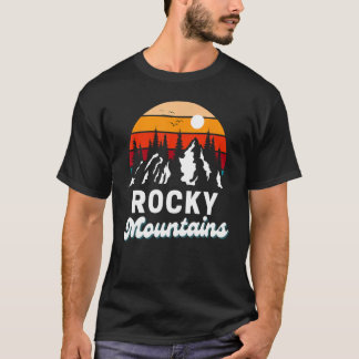 Rocky mountains utomhusbruk, Retro Souven T Shirt