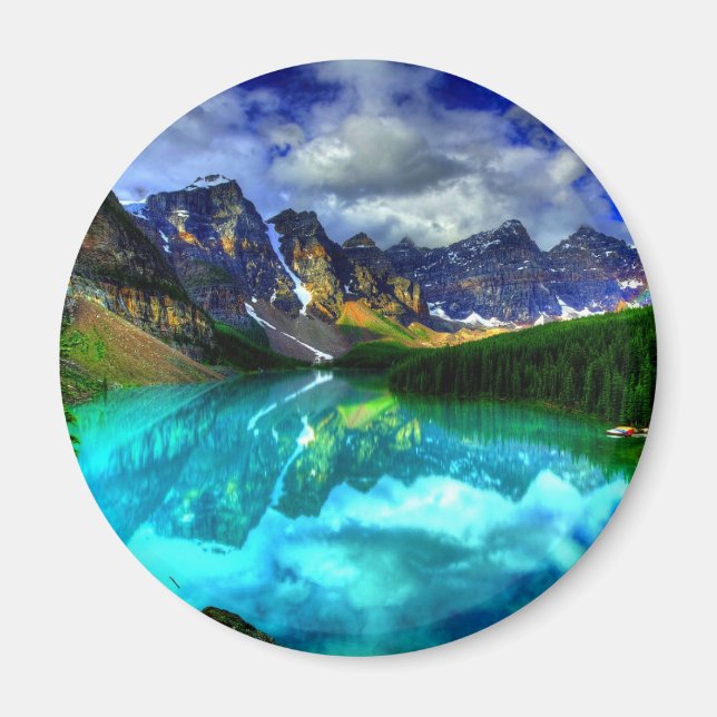 Rocky mountains | vacker inspirerande magnet (Framsidan)