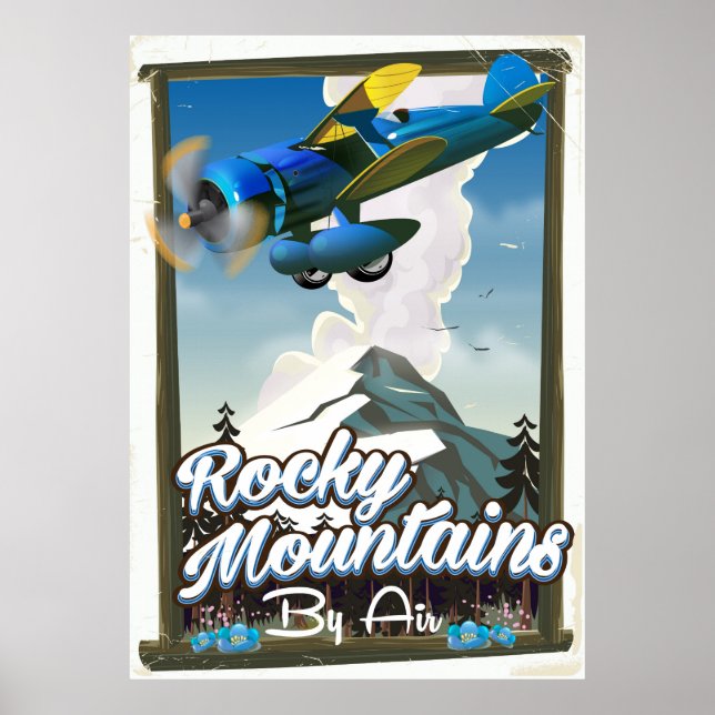 Rocky mountains vid Luft! Poster (Framsidan)