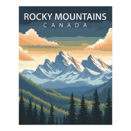 Rocky mountains - Vintage resor Poster Kanada"