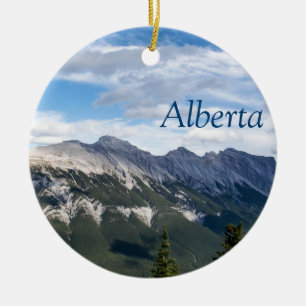 Rocky mountainsprydnad - Alberta Julgransprydnad Keramik
