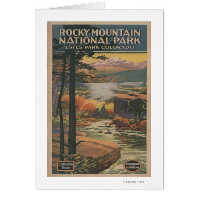 Rocky Mt. Nat'l Park Brochure nr 2 Hälsningskort (Framsidan)