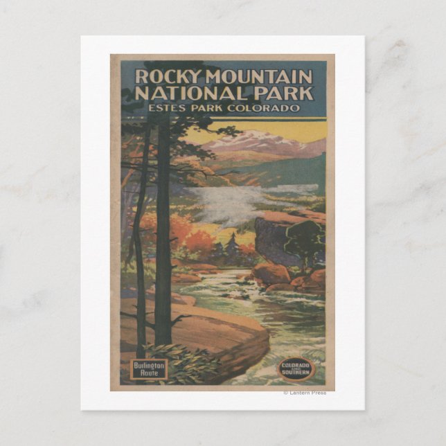 Rocky Mt. Nat'l Park Brochure nr 2 Vykort (Framsida)