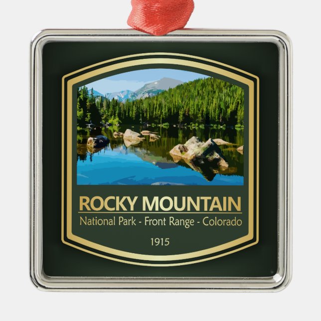 Rocky Mtn NP (PF1) Julgransprydnad Metall (Framsidan)