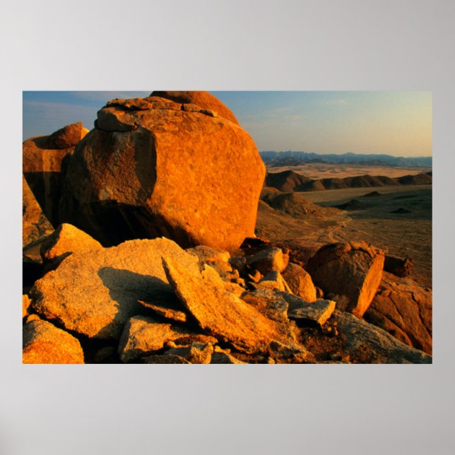 Rocky Outcide and Desert Valley, Richtersveld Poster (Framsidan)