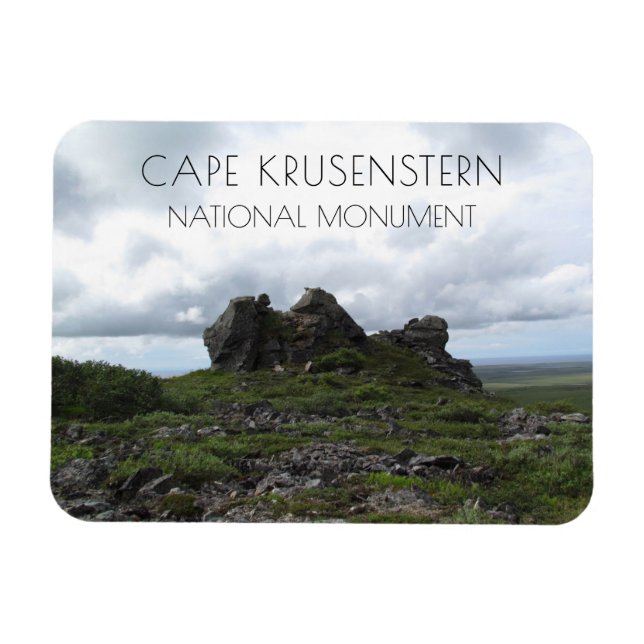 Rocky Outcide, Cape Krusenstern, Alaska Magnet (Horisontell)