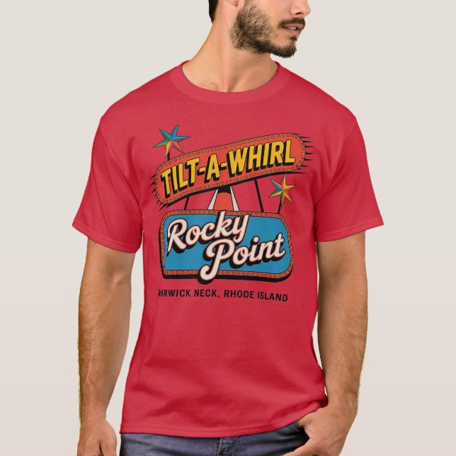 Rocky Point Tilt-A-Whirl-Warwick Nacke, RI T Shirt (Framsida)