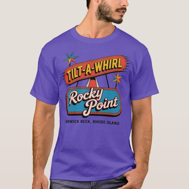 Rocky Point Tilt-A-Whirl-Warwick Nacke, RI T Shirt (Framsida)