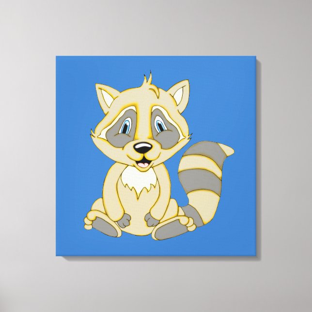 Rocky Raccoon 24 x 24 Canvastryck (Framsida)