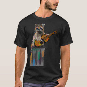 Rocky Raccoon Guitar spelar Raccoon Beatles T Shirt
