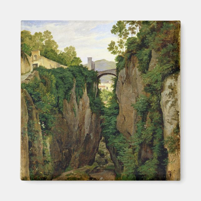 Rocky Ravine vid Sorrento, 1823 Magnet (Framsidan)