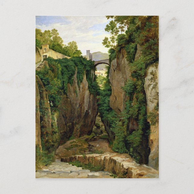 Rocky Ravine vid Sorrento, 1823 Vykort (Framsida)