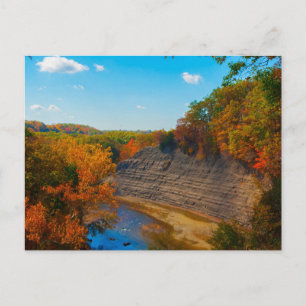 Rocky River på hösten, Cleveland, Ohio Vykort