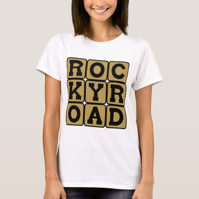 Rocky Road, Glassmakssmak Tee Shirt (Framsida)