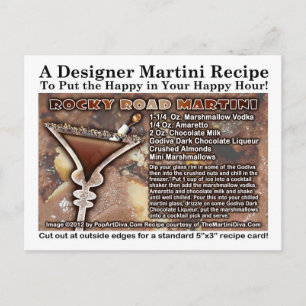 Rocky Road Martini Recipe-vykort Vykort