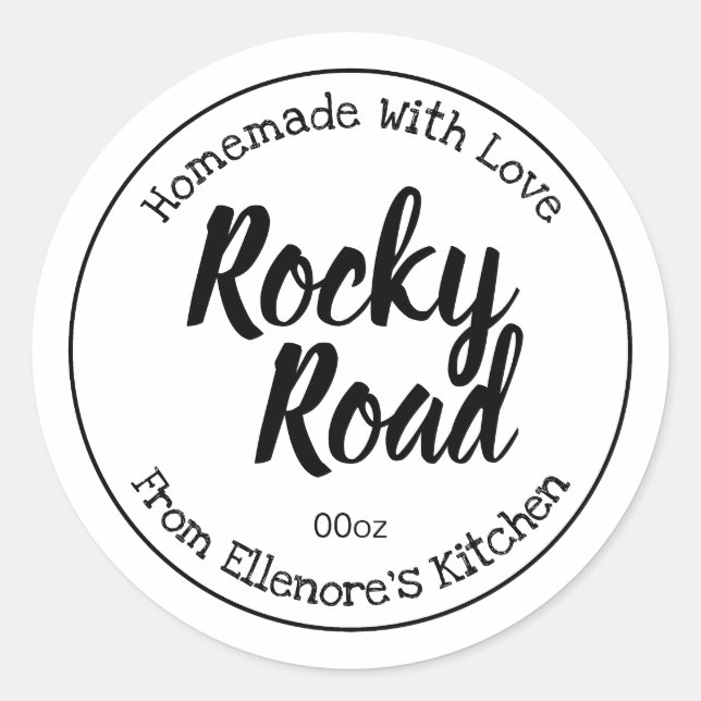 Rocky Road Runt Klistermärke (Framsida)