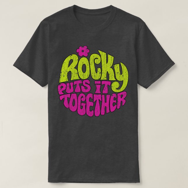 Rocky sätter ihop 1970 t shirt (Design framsida)