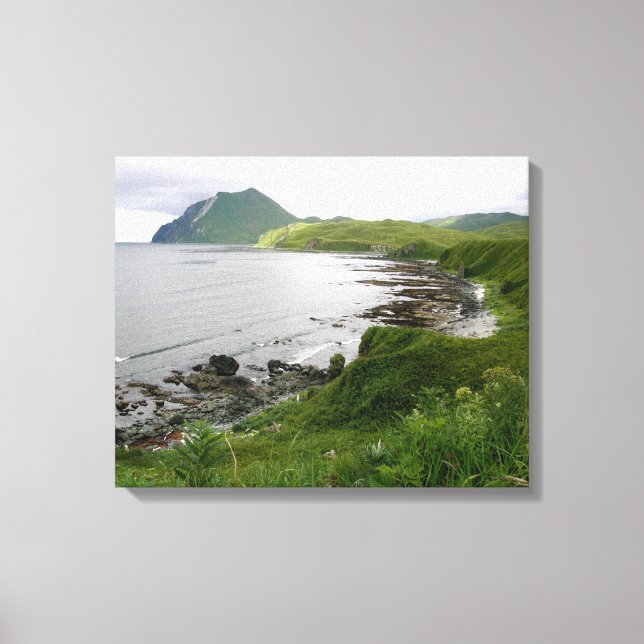 Rocky Shoals på Unalaska Island Canvastryck (Framsida)