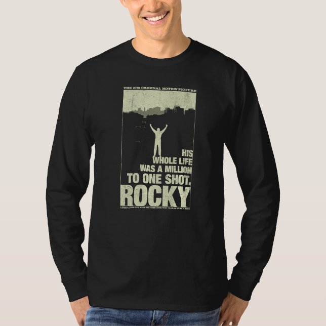 Rocky Silhouette   T Shirt (Framsida)
