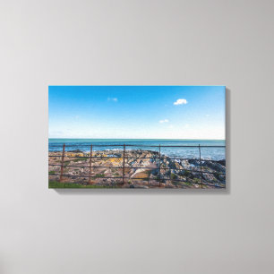 Rocky-stranden i Irland (Greystones) Canvastryck