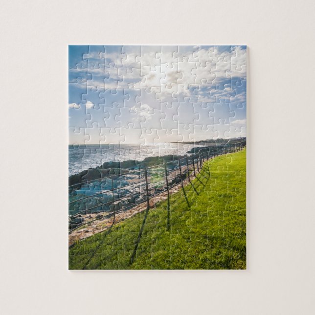 Rocky-stranden i Irland (Greystones) Pussel (Vertikal)