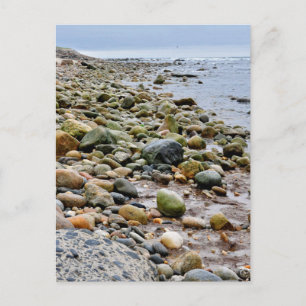 Rocky-stränderna i Montauk, Long Island, NY Vykort