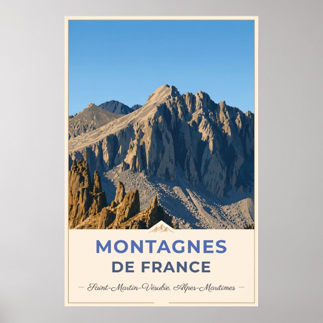 Rocky Summits of the French Alps Poster (Framsidan)