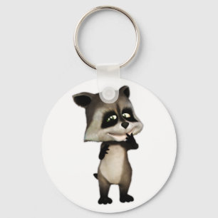 Rocky Tecknad Raccoon Nyckelring