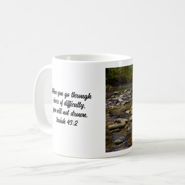 Rocky Väg Bible Verse Coffee Mugg (Framsida vänster)