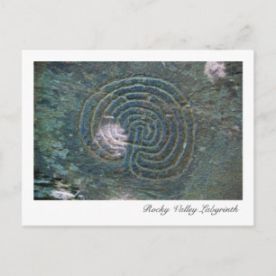 Rocky Valley Labyrint Postcard Vykort