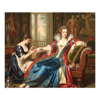 Rococcrets hemligheter: Regal Beauty in a Palace S Fototryck