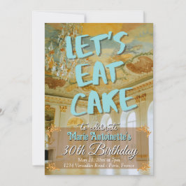 Rococo Aesthetic Födelsedagsfest Marie Antoinette Inbjudningar