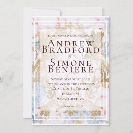 Rococo Anpassade Bröllop Inbjudningar