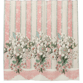 Rococo Bath-tillbehör Shower Curtain Bouquet