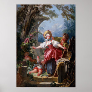 Rococo Blind-mans mästerverk i Buff Poster