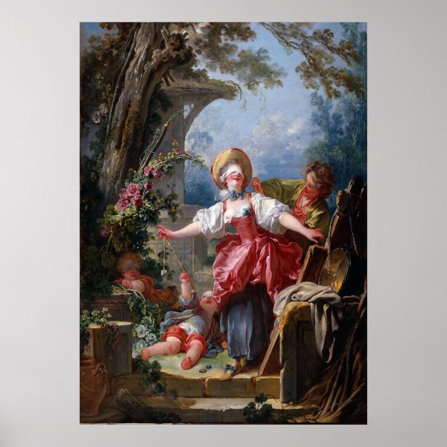 Rococo Blind-mans mästerverk i Buff Poster (Framsidan)