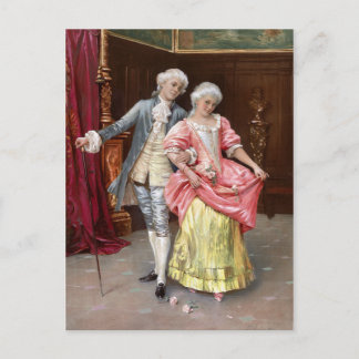 Rococo Couple Vykort