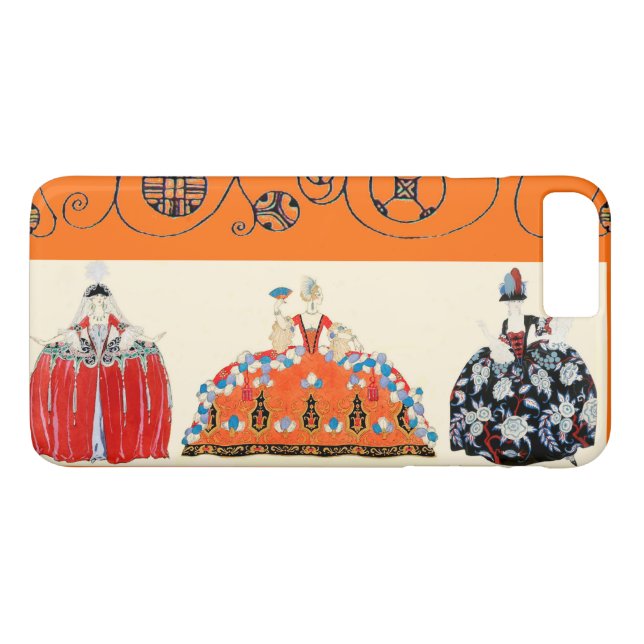 ROCOCO DAM ART DECO BEAUTY MODE COSTUME DESIGN Case-Mate iPhone SKAL (Baksida (horisontal))